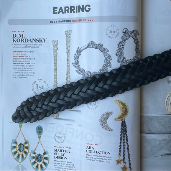 BLack color Woven 100% genuine Leather Belt gorgeous Leather Belt Size: 36/90 - Picture 8 of 15